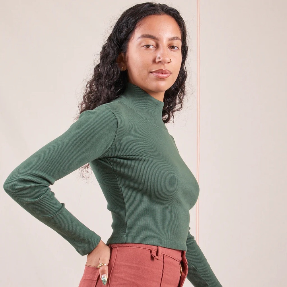 Longsleeve emerald green Big Bud Press turtle neck